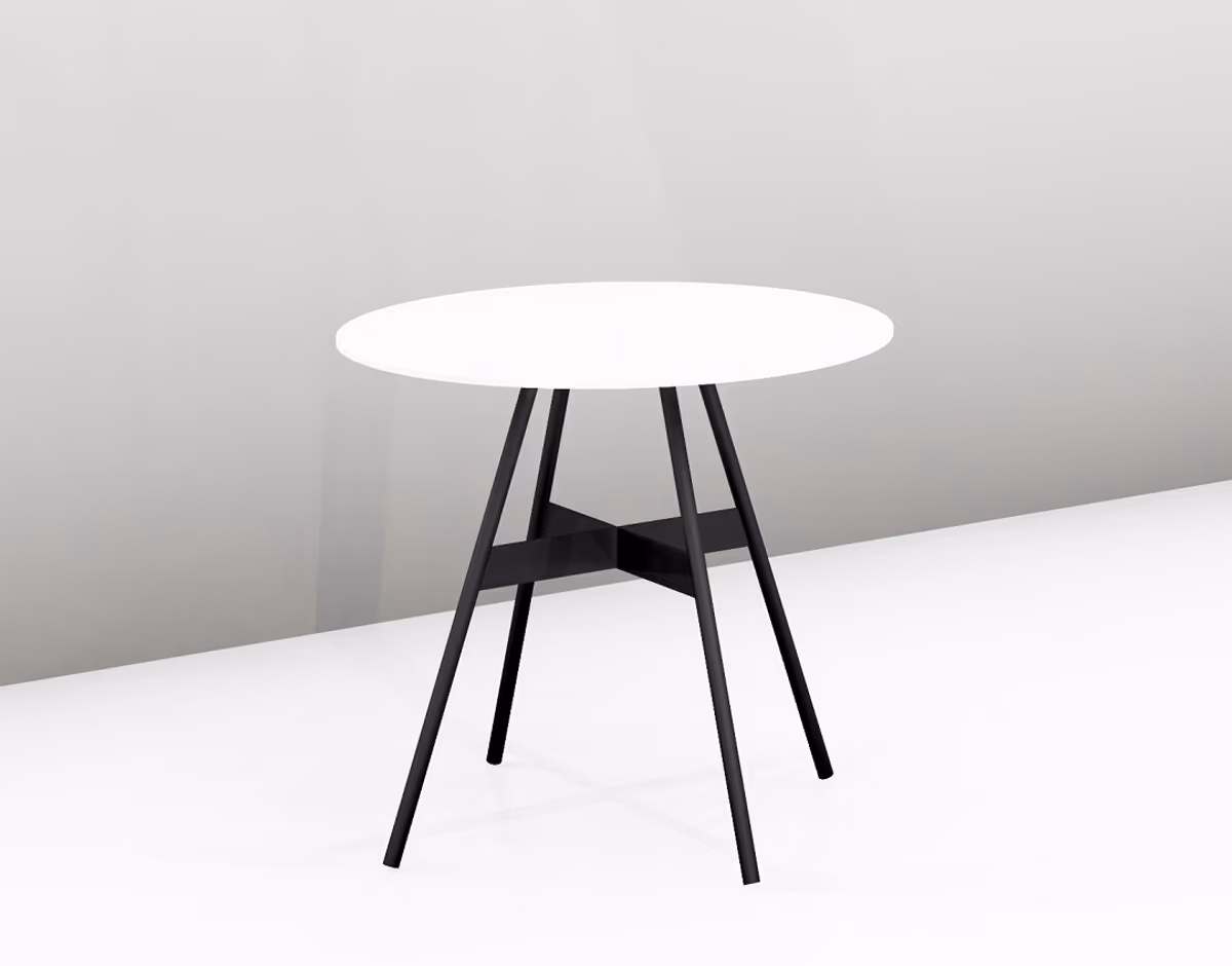 Couchtisch - LBH ca. 55x55x49 cm, ESG Weiß