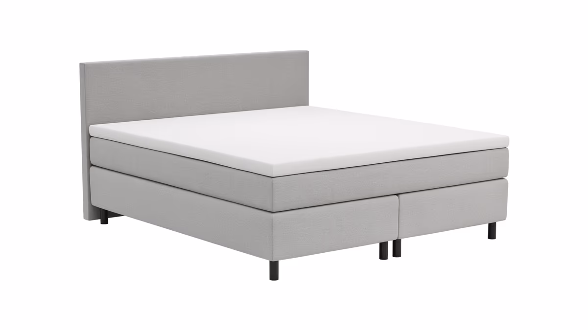 Boxspringbett Rima - Liegefläche ca. 180 x 200 cm, Stoff, Zink