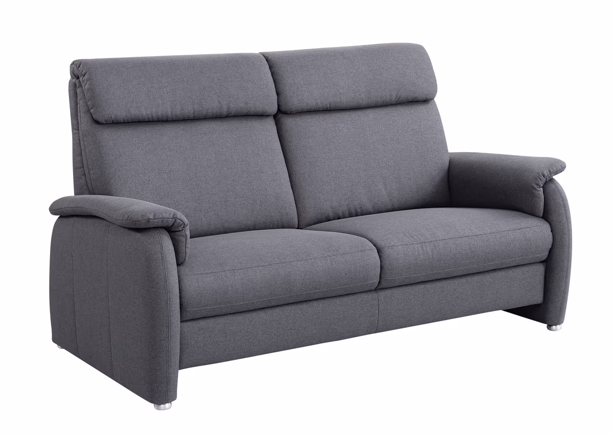 Sofa EM Barcelona - 2,5-Sitzer, Stoff, Anthrazit