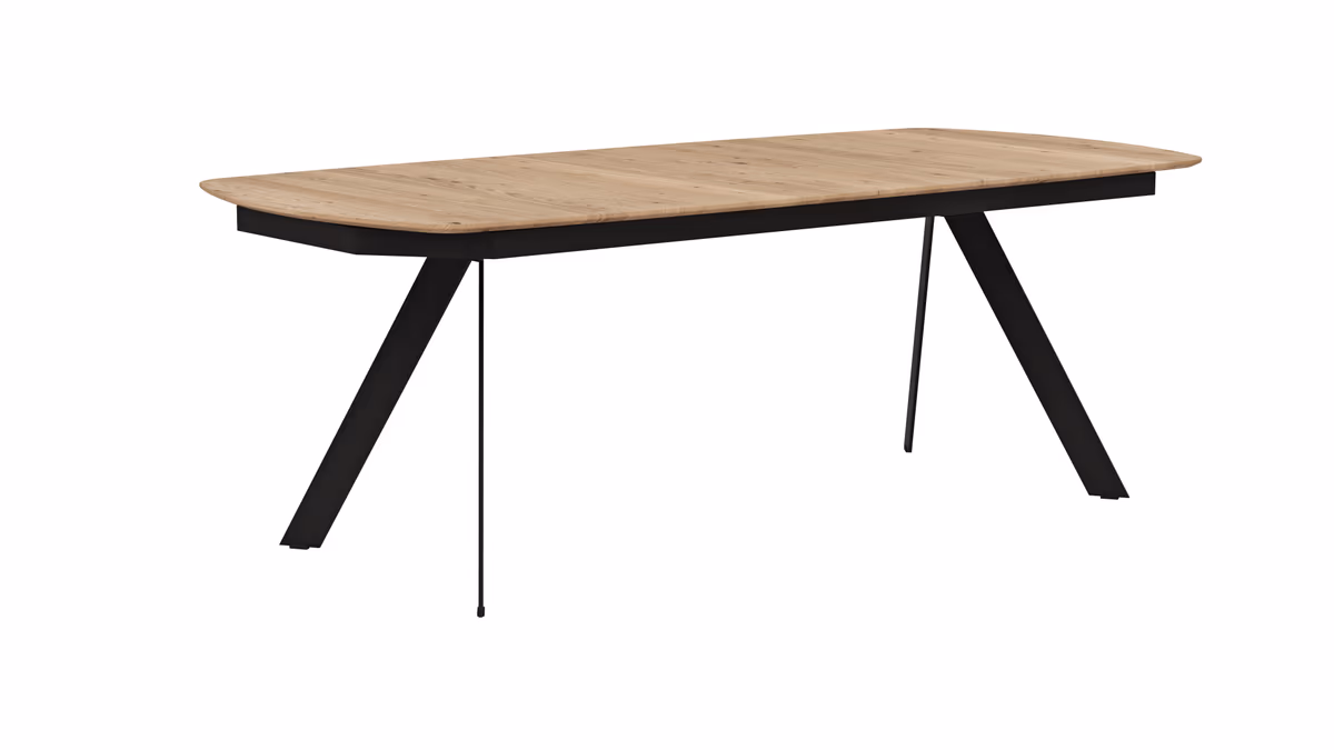 Esstisch Dinner - ausziehbar, LB ca. 220x100 cm, Eiche massiv