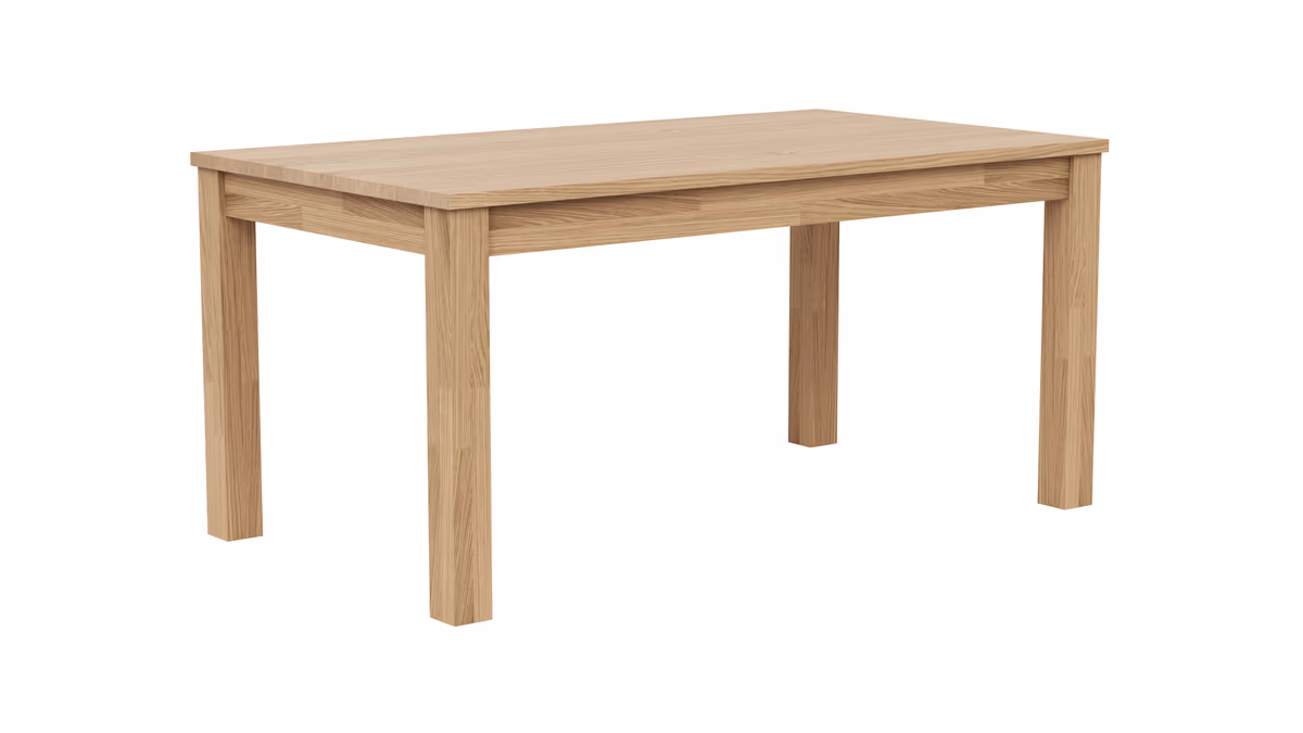 Esstische Dinner - ausziehbar, LB ca. 160x90 cm , Eiche bianco massiv