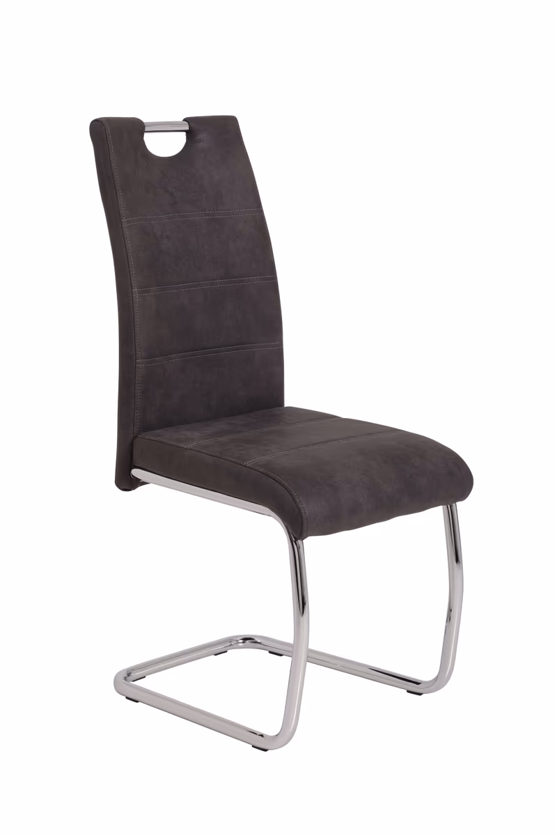 Freischwinger - Stoff, Anthrazit