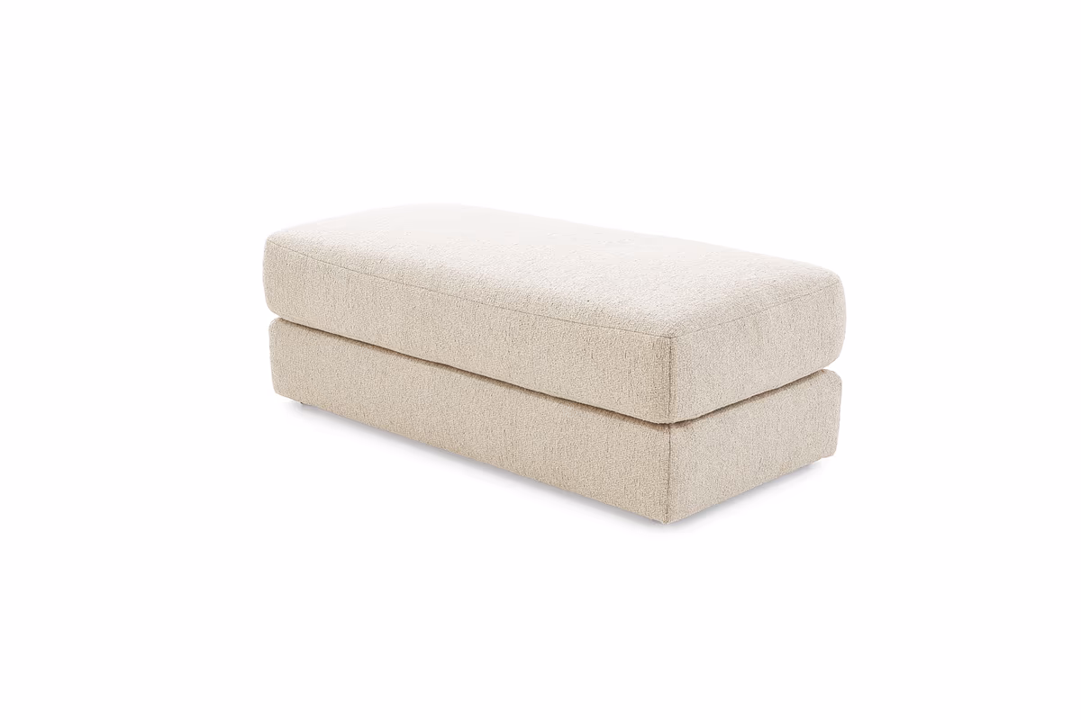 Hocker JOVIN - Stoff, Beige