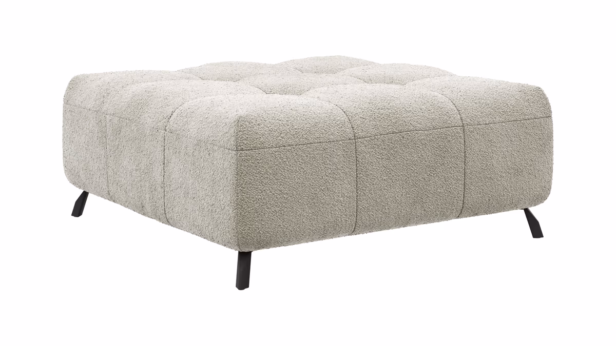 Hocker Comodo - Stoff, Offwhite