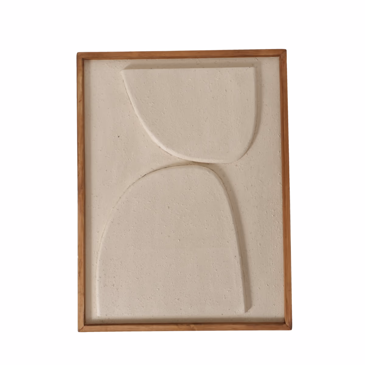 Wandobjekt - Holz - HBT ca. 82x62x4 cm- Beige/Natur