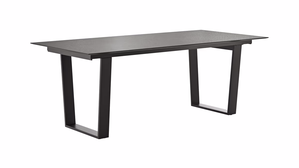 Esstisch Dinner - verlängerbar, LB ca. 200x95 cm, Kunststoff, Dunkelgrau