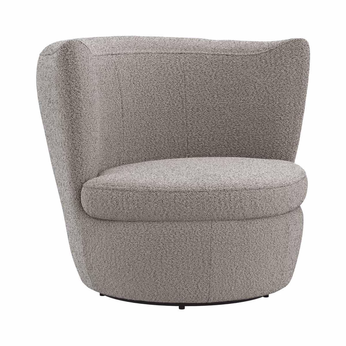 Sessel Cativa -  drehbar, Stoff, Graubeige