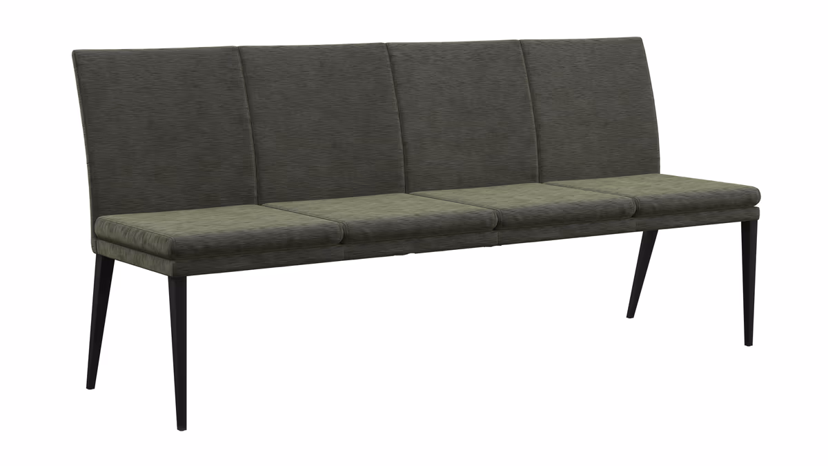 Polsterbank Salamanca Classic - Breite ca. 200 cm, Stoff, Eukalyptus