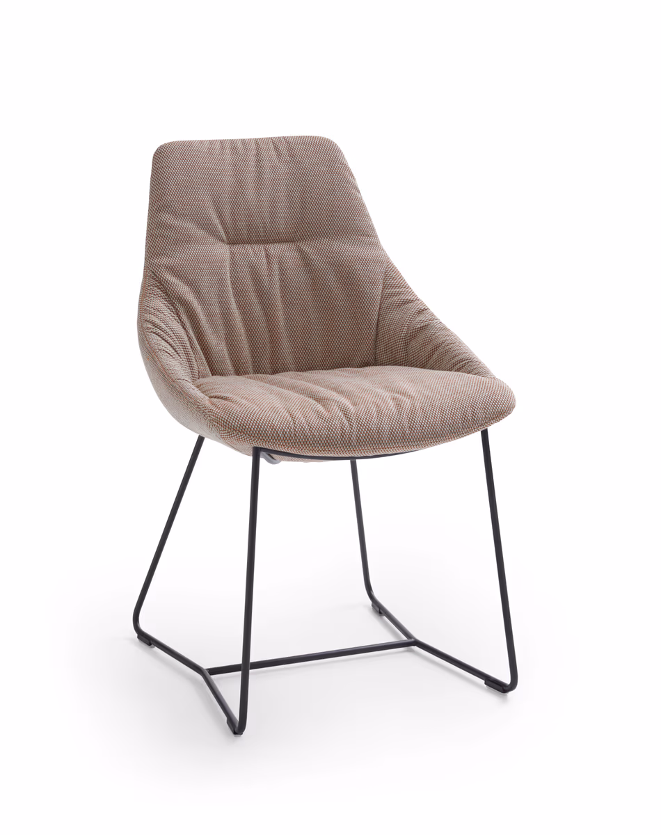 Stuhl Pegara - Stoff, Beige