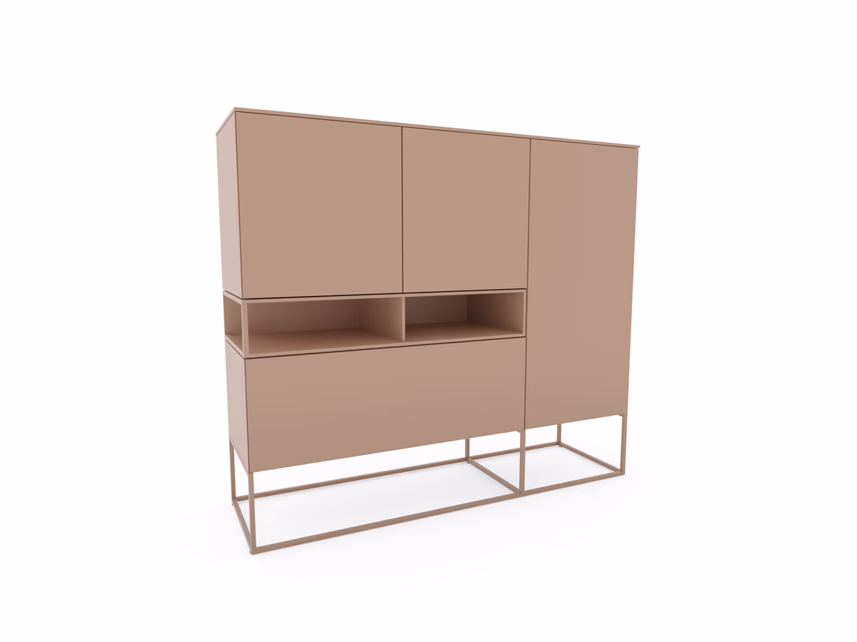 Highboard Catona - Lack, Puder