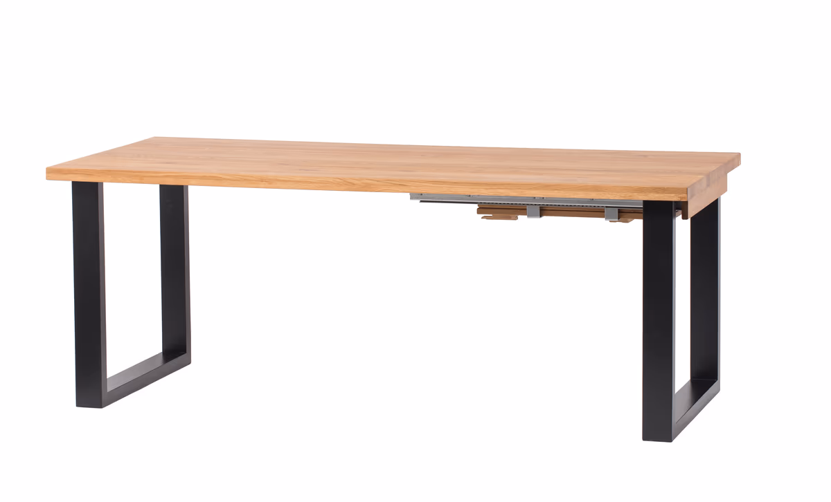 Esstisch - ausziehbar, LB. ca. 180x90 cm, Eiche massiv