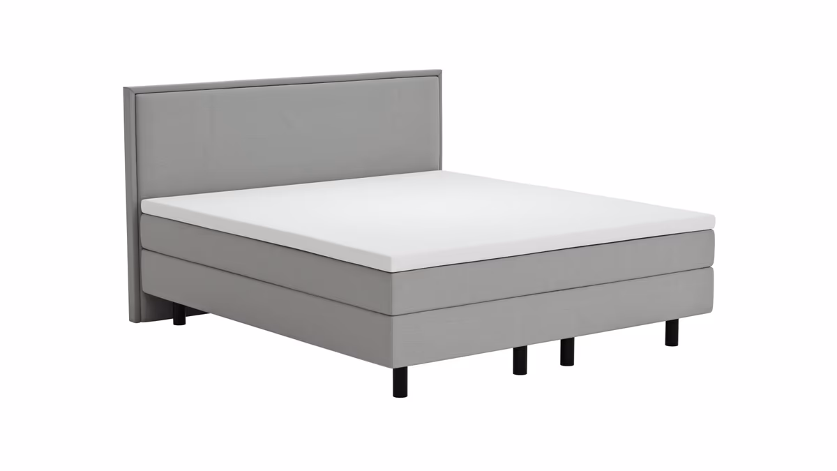 Boxspringbett Valencia - Liegefläche ca. 180x200 cm, Stoff, Zink