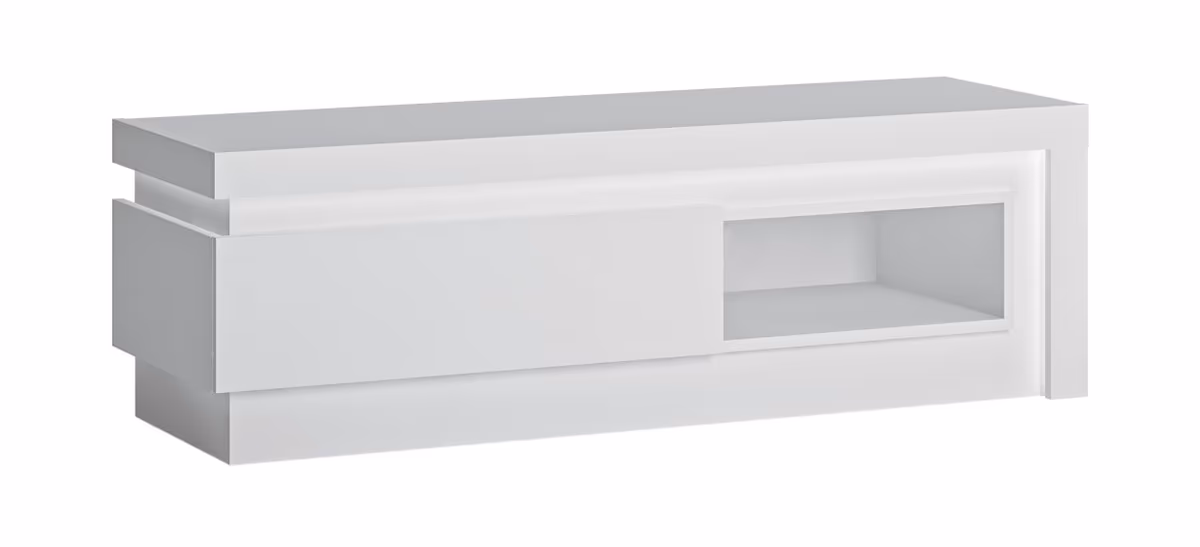 TV-Unterteil - mit Beleuchtung, Weiß