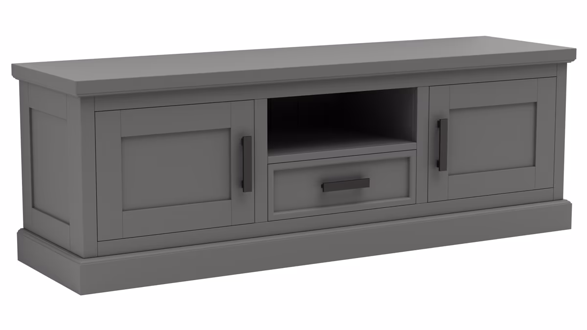 TV-Board Litchfield - Dark Grey, Non-Antique