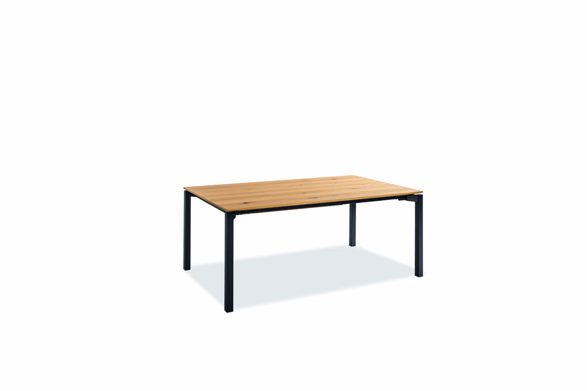 Esstisch - ausziehbar, LB ca. 180x100 cm, Eiche furniert