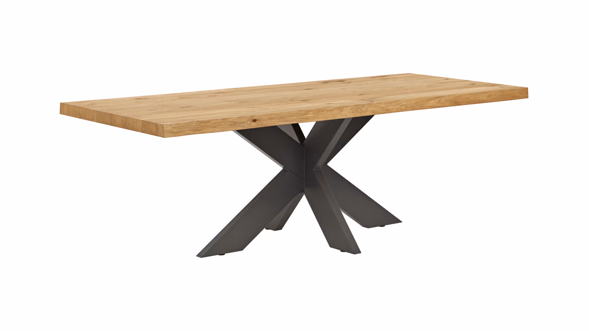 Esstisch Clifton - LB ca. 240x100 cm, Wildeiche massiv