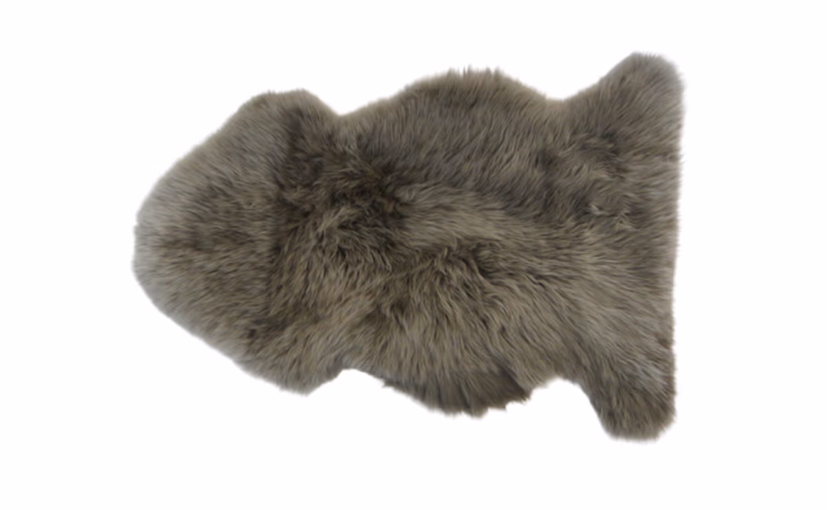 Natur-Schaffell - LB ca. 95x60 cm, Fossil