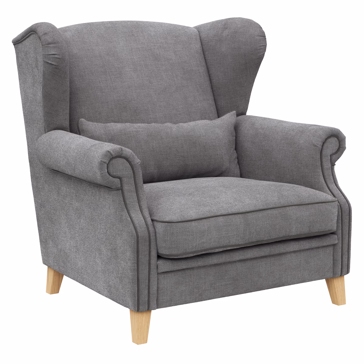 Sessel Mapleton - Stoff, Anthrazit