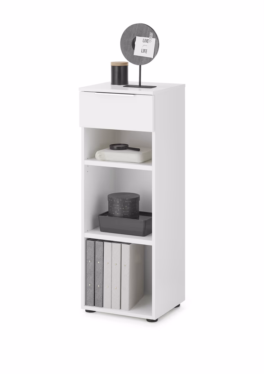 Büroregal - B ca. 40 cm, Weiß