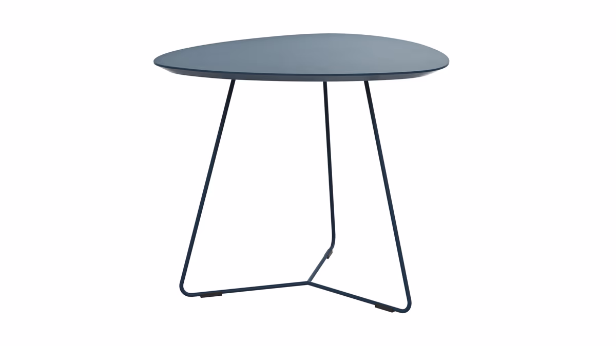 Ecktisch Fano - LBH ca. 59x50x50 cm, Fenix, Dunkelblau