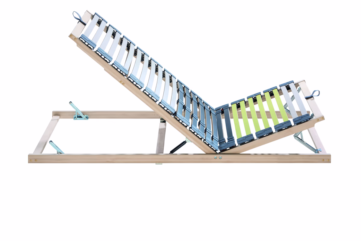 Lattenrost goodnight - 90x190cm, Kopf-/Fußteil manuell verstellbar mit Hebehilfe durch Gasdruckfeder