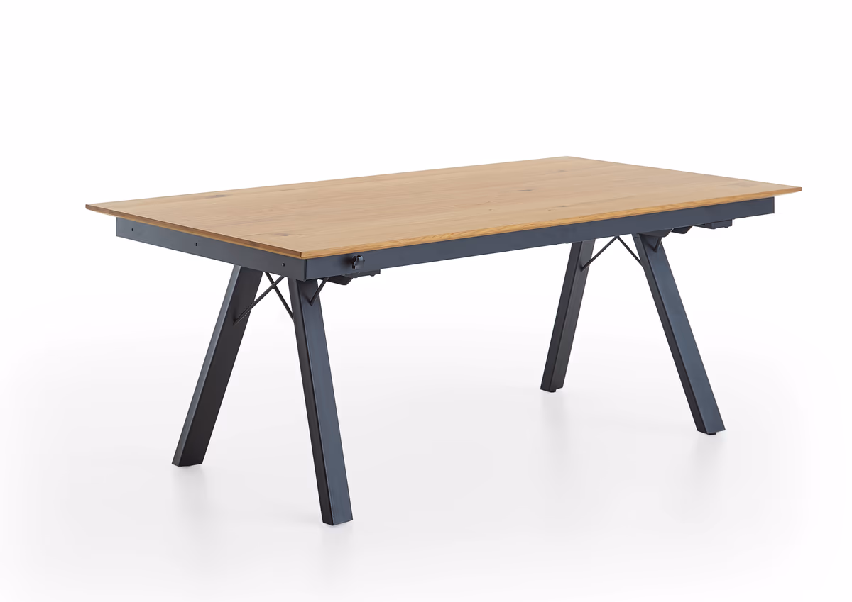 Esstisch EM Sines - ausziehbar, LB ca. 180(280)x100 cm, Eiche furniert