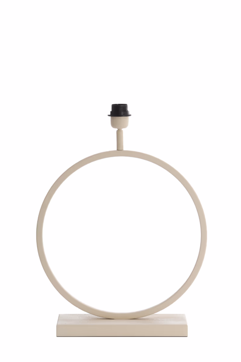 Lampfuß - LBH ca. 40x12,5x52 cm, Creme