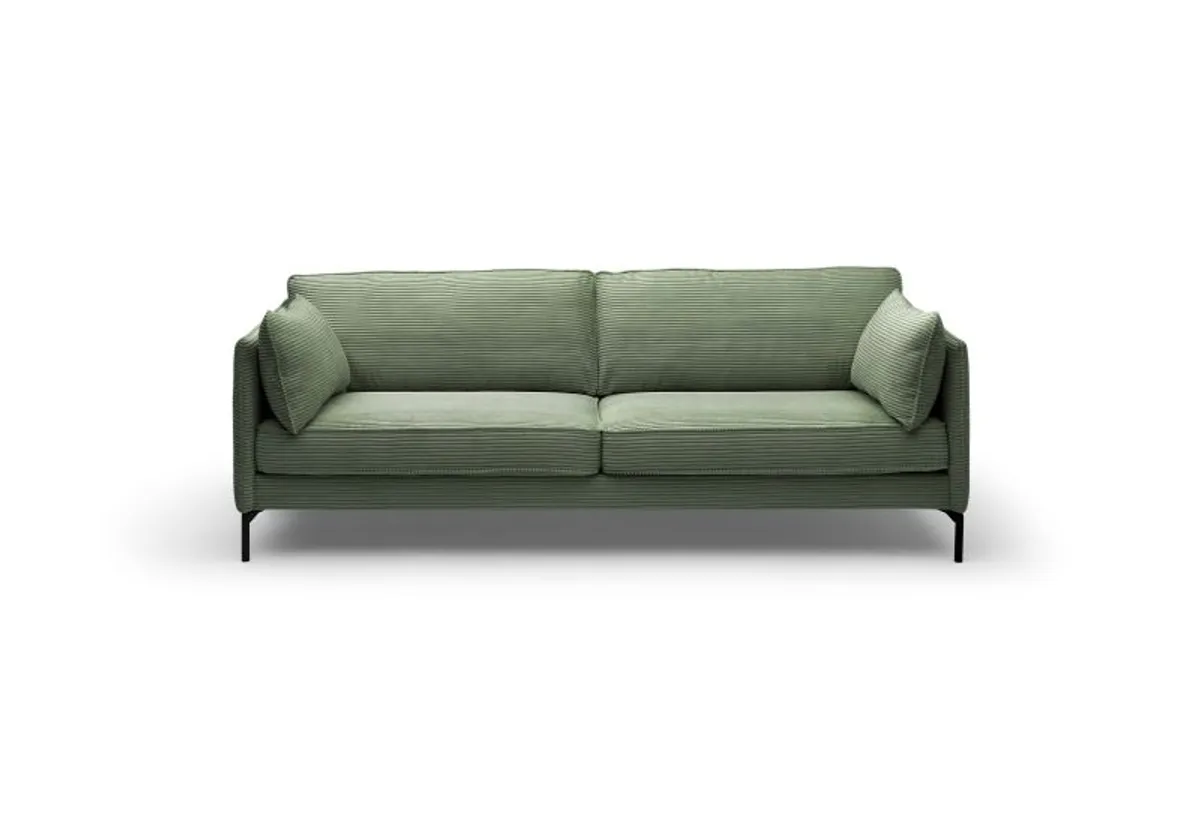 Sofa- 3,5-Sitzer, Stoff, Grün