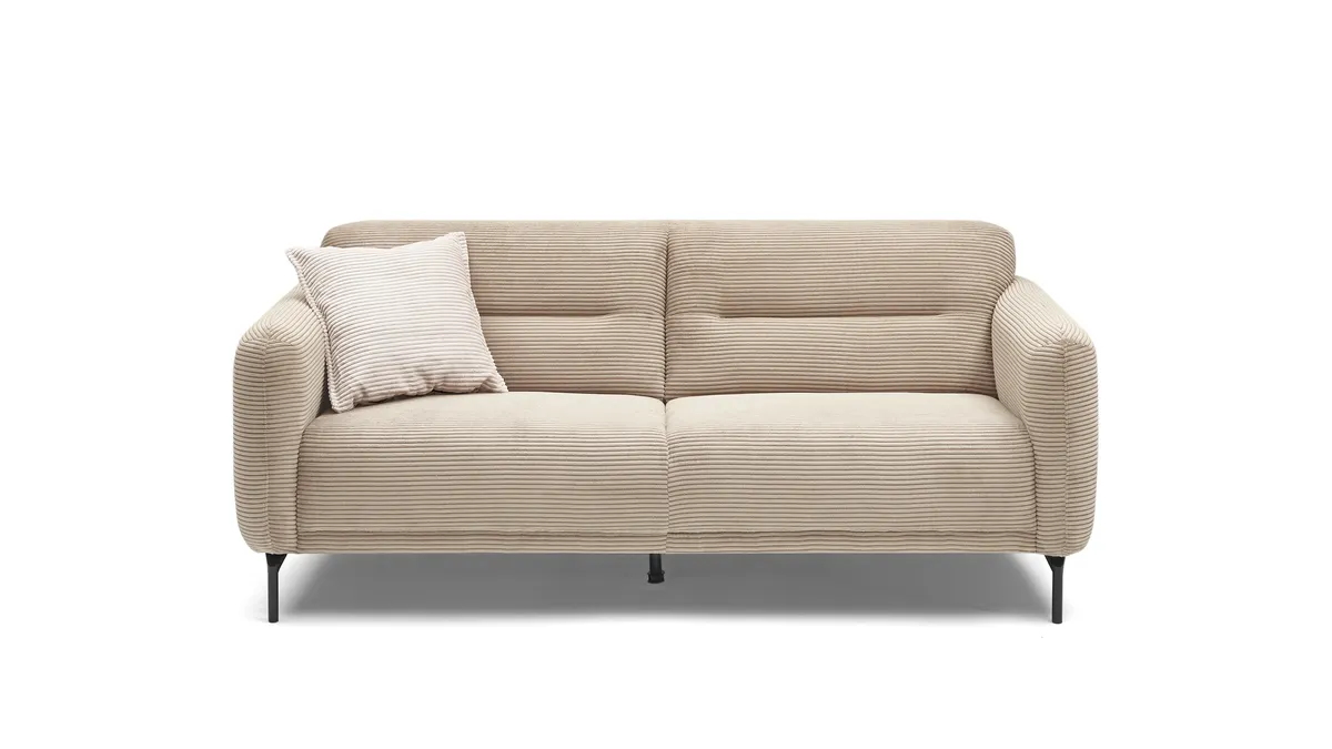 Sofa - 2-Sitzer, Stoff, Beige