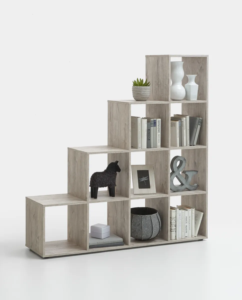 Regal- B ca. 138 cm, Sandeiche Dekor