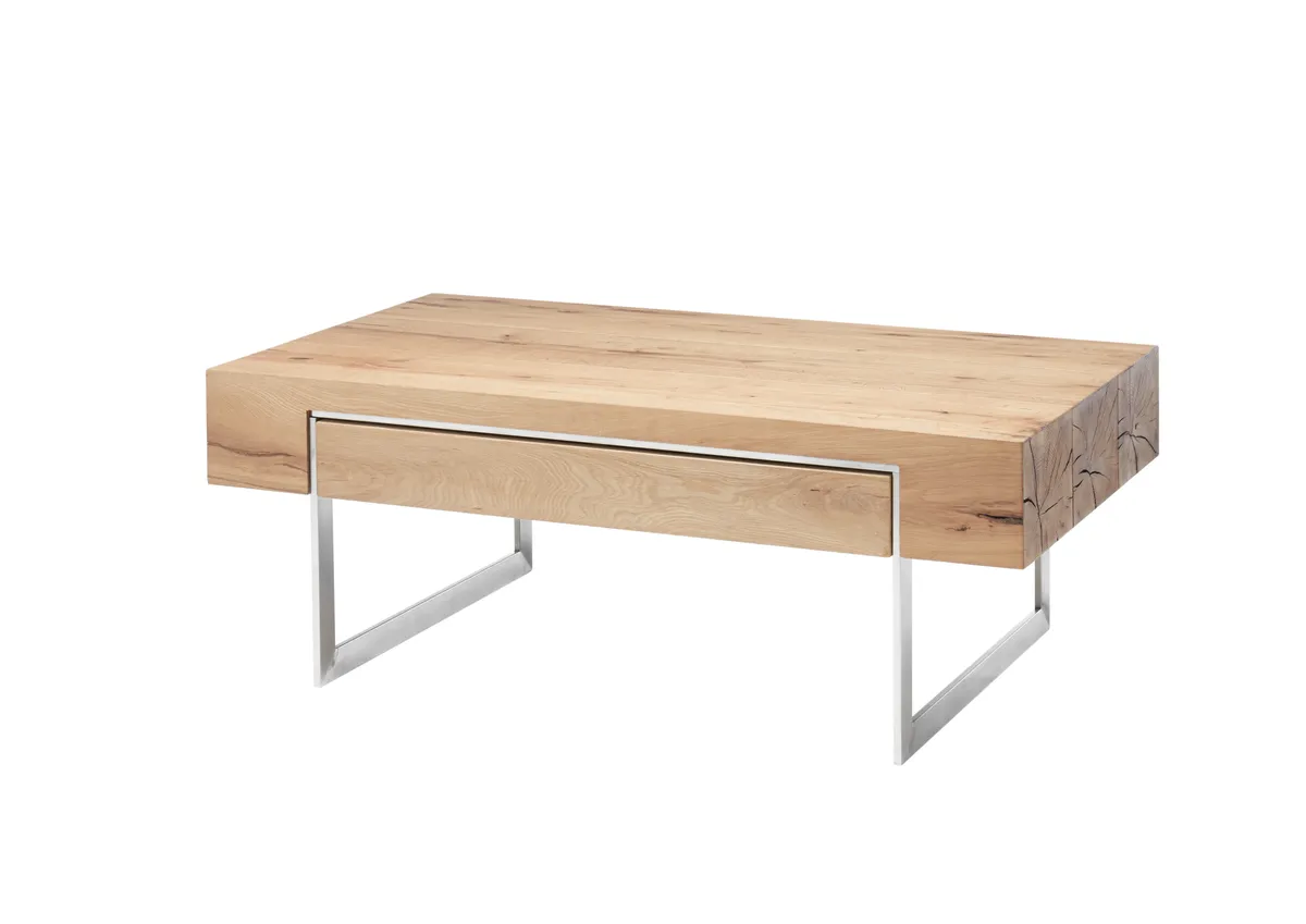 Couchtisch - Schubkasten, LBH ca. 110x60x40 cm, Eiche Furnier
