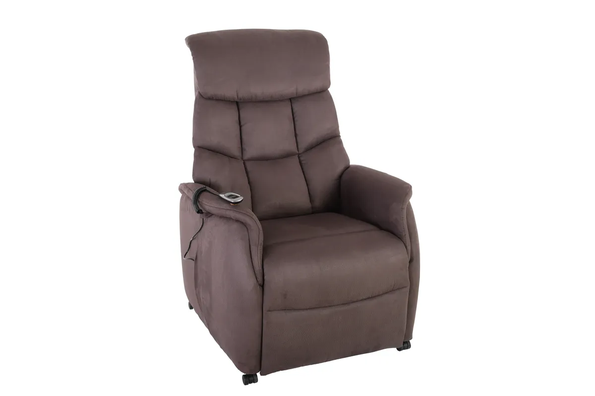 TV-Sessel MARLO - Relaxfunktion, Stoff, Braun