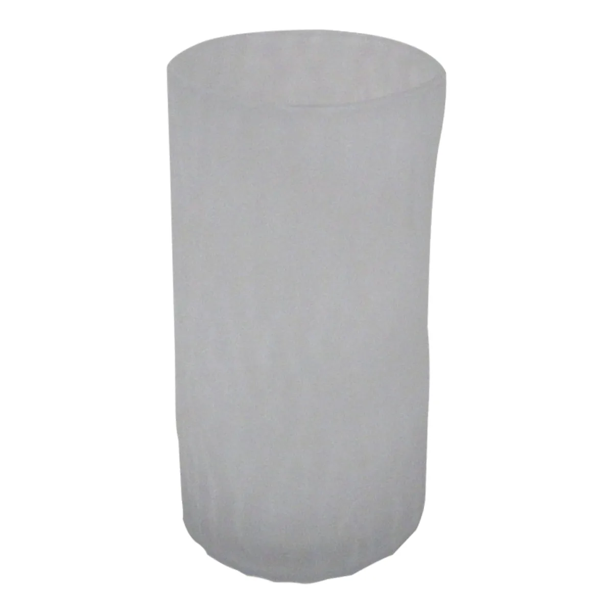 Deko-Vase - DH ca. 12x33 cm, Weiß Matt