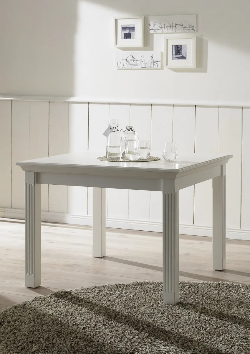 Esstisch -  LB ca. 160x90 cm, Lack, weiß