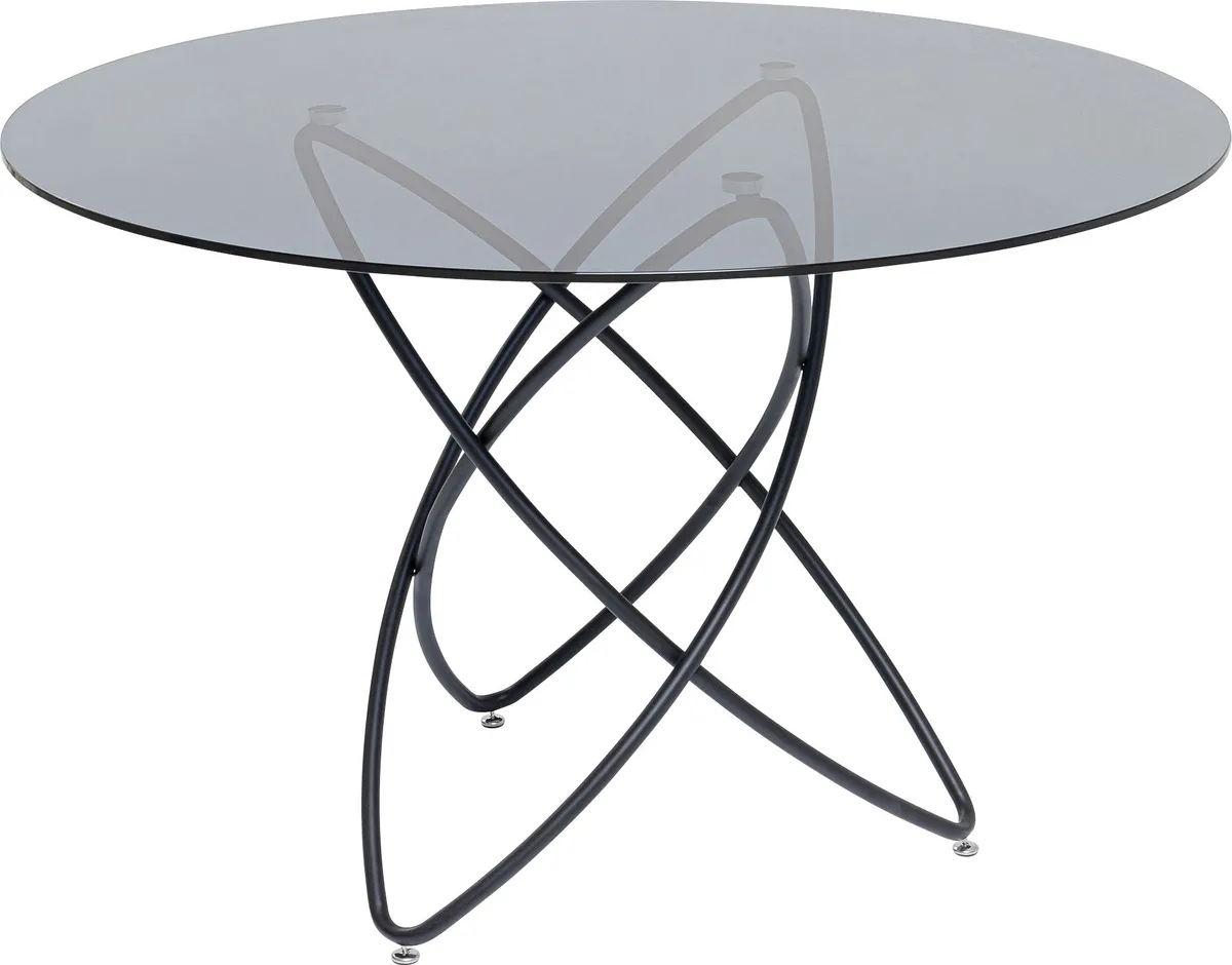 Esstisch - Ø/H ca. 120x76 cm, Schwarz