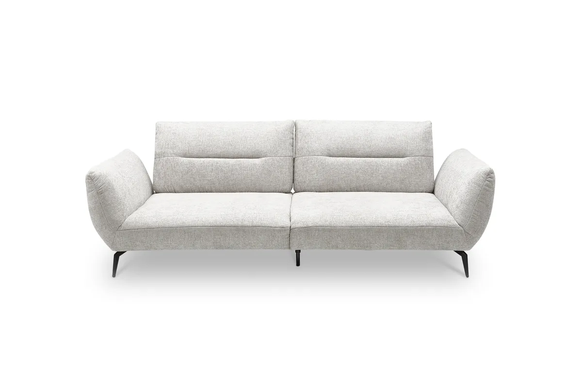 Megasofa PAYTON - 3-Sitzer, Stoff, Hellgrau