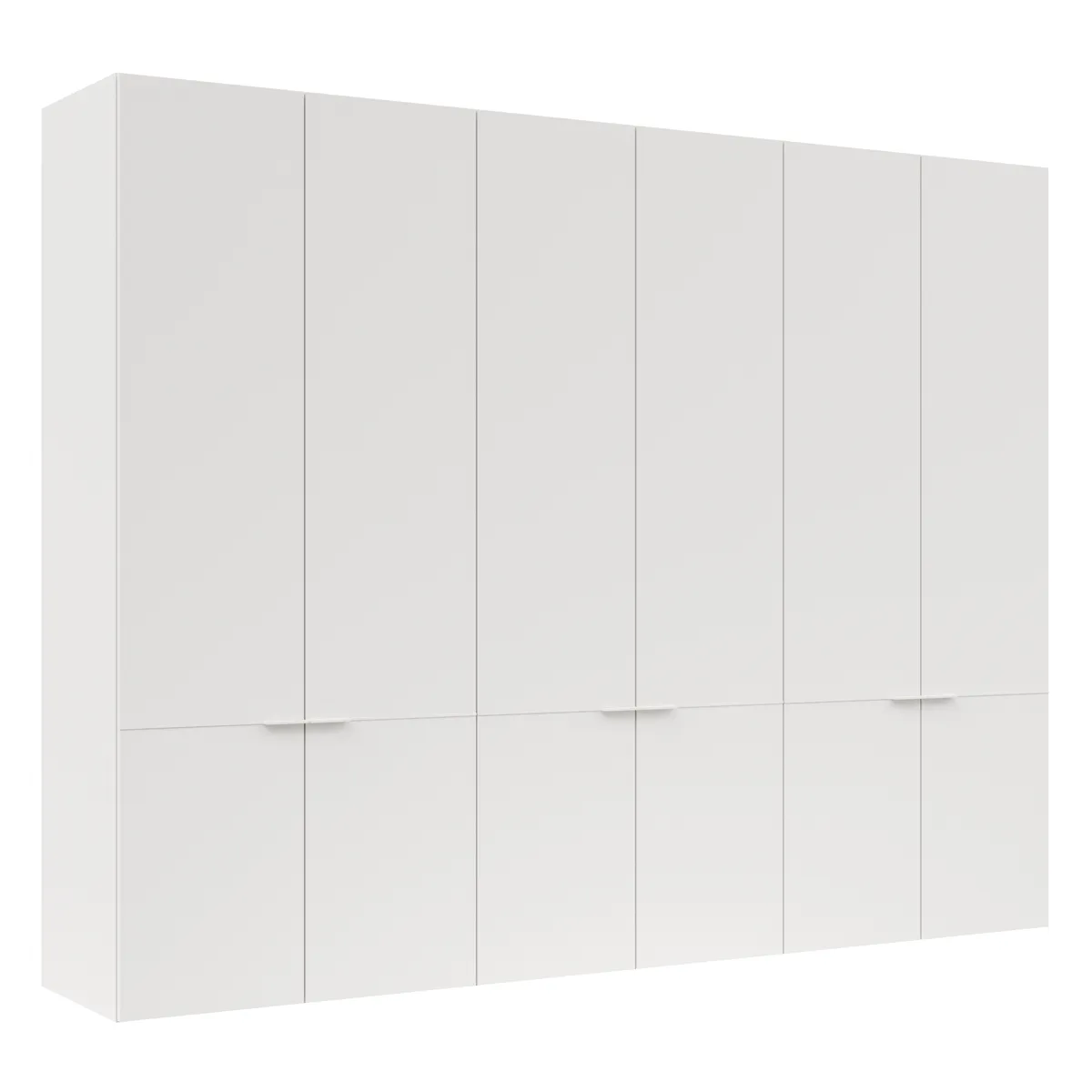 Drehtürenschrank Matera - BTH ca. 301x60x235 cm, Lack Matt, Weiß