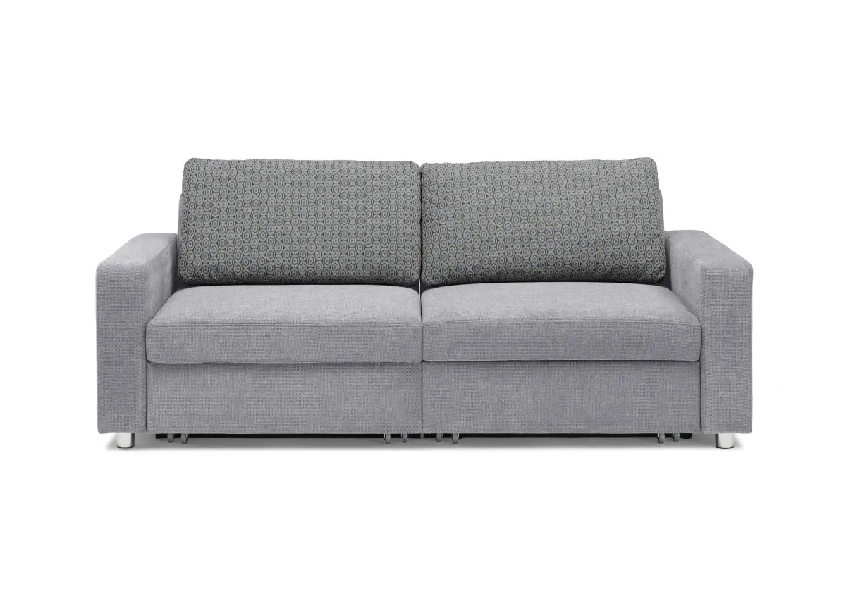 Sofa Pro Flexx - 2-Sitzer, Stoff Silbergrau