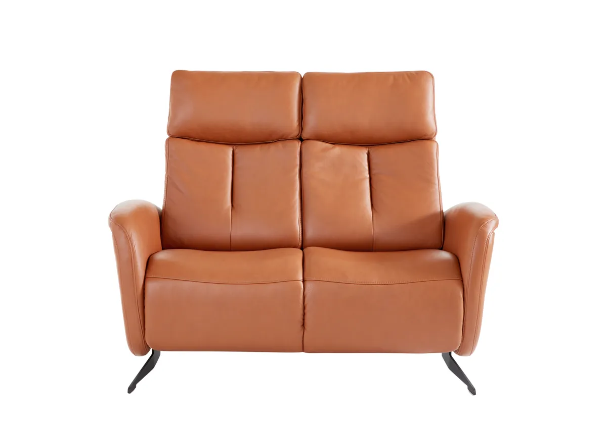 Sofa Sitz.Konzept Sofa - 2,5-Sitzer inkl. Relaxfunktion (motorisch) und Kopfteilverstellung, Leder, Cognac
