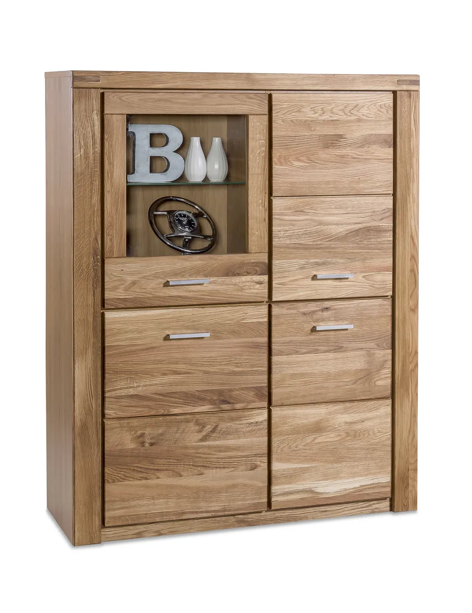 Vitrine - Wildeiche teilmassiv, geölt