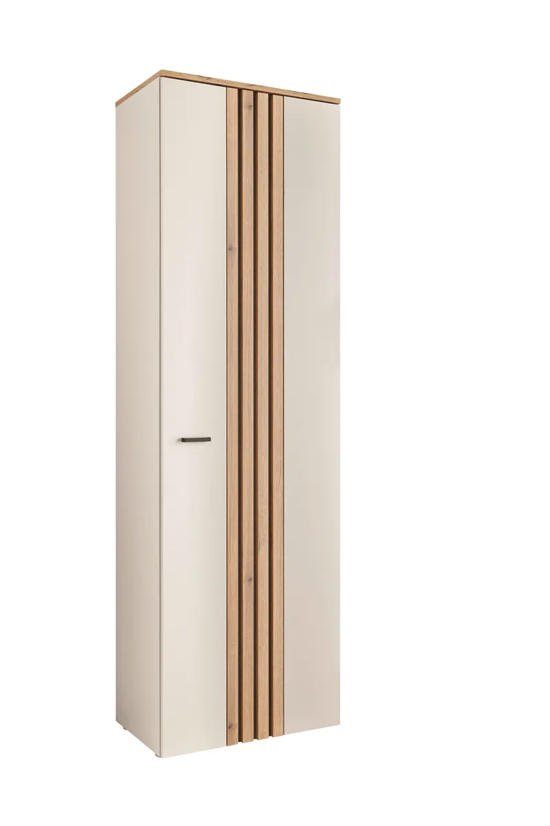 Garderobenschrank - B ca. 60 cm, Kaschmir, Evoke Eiche Nachbildung