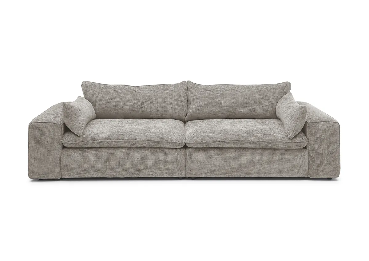 Sofa - 3-Sitzer, Stoff, Natur