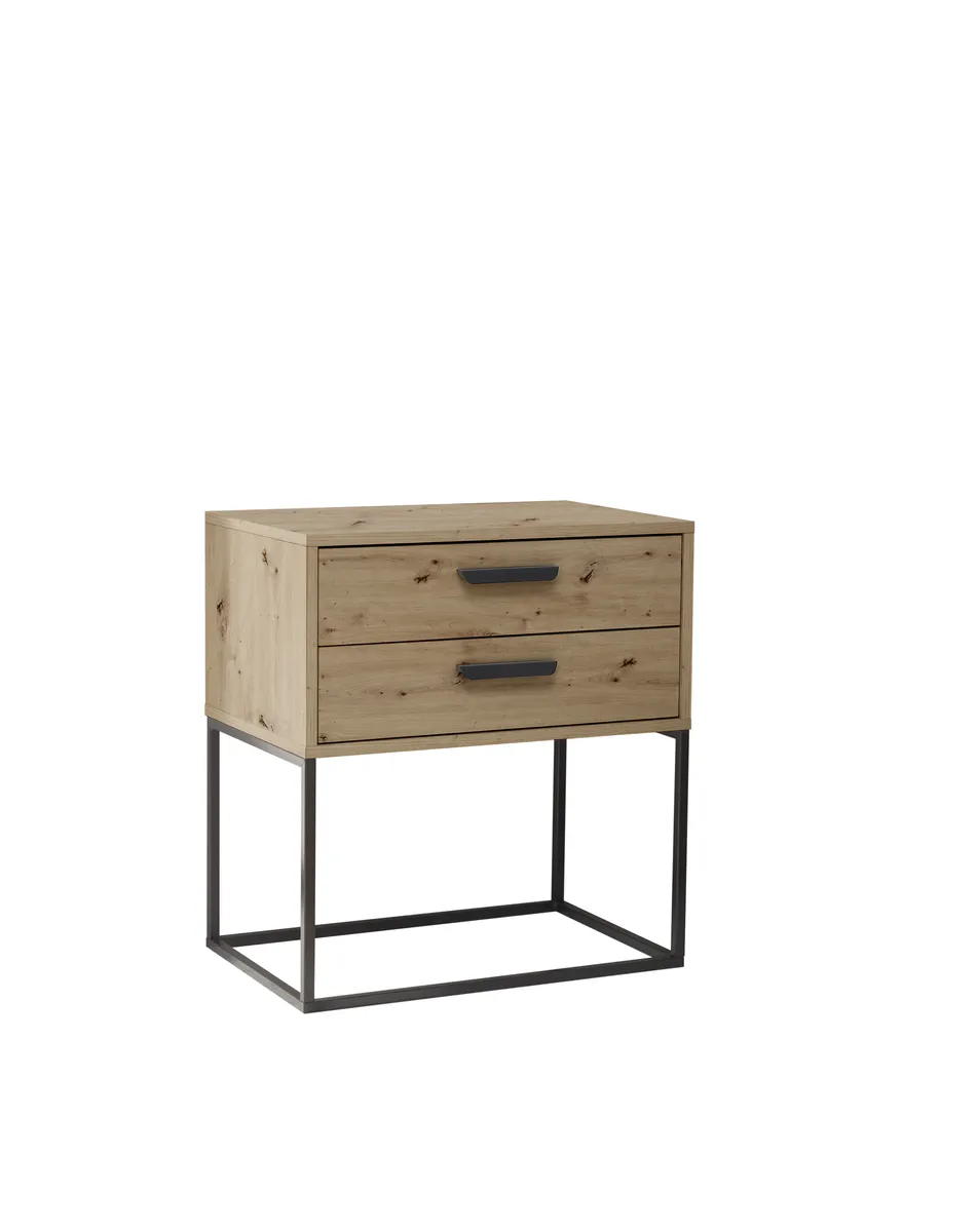 Nachtkonsole- Eiche Dekor