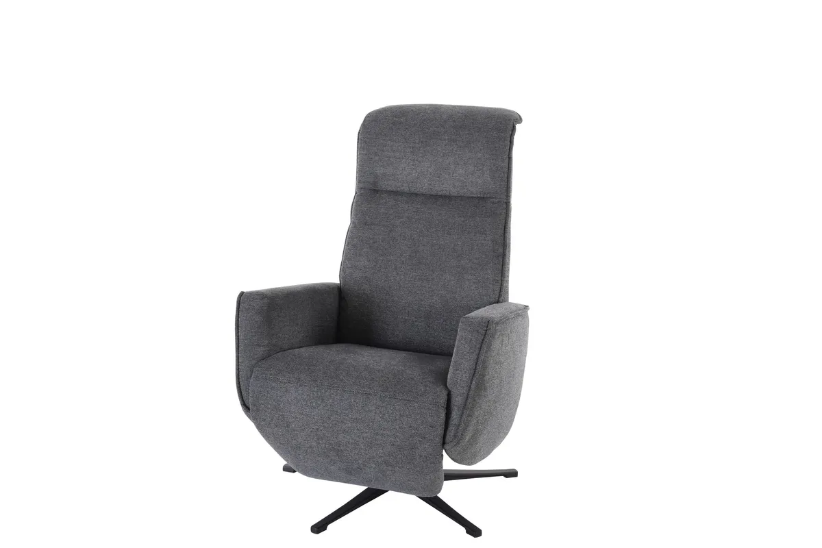 TV-Sessel - Relaxfunktion, Stoff, Dunkelgrau