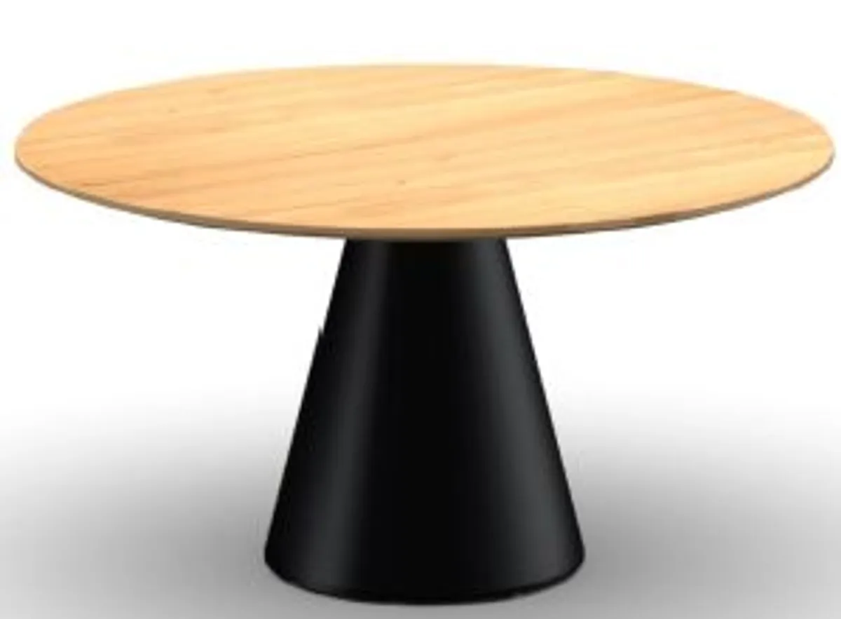 Esstisch Ose - Rund D ca. 115 cm, Wildeiche furniert