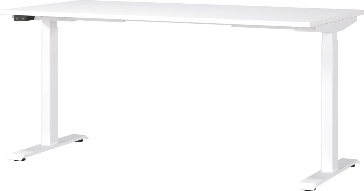 Schreibtisch GELI - höhenverstellbar, LB ca. 160x80 cm, Weiß