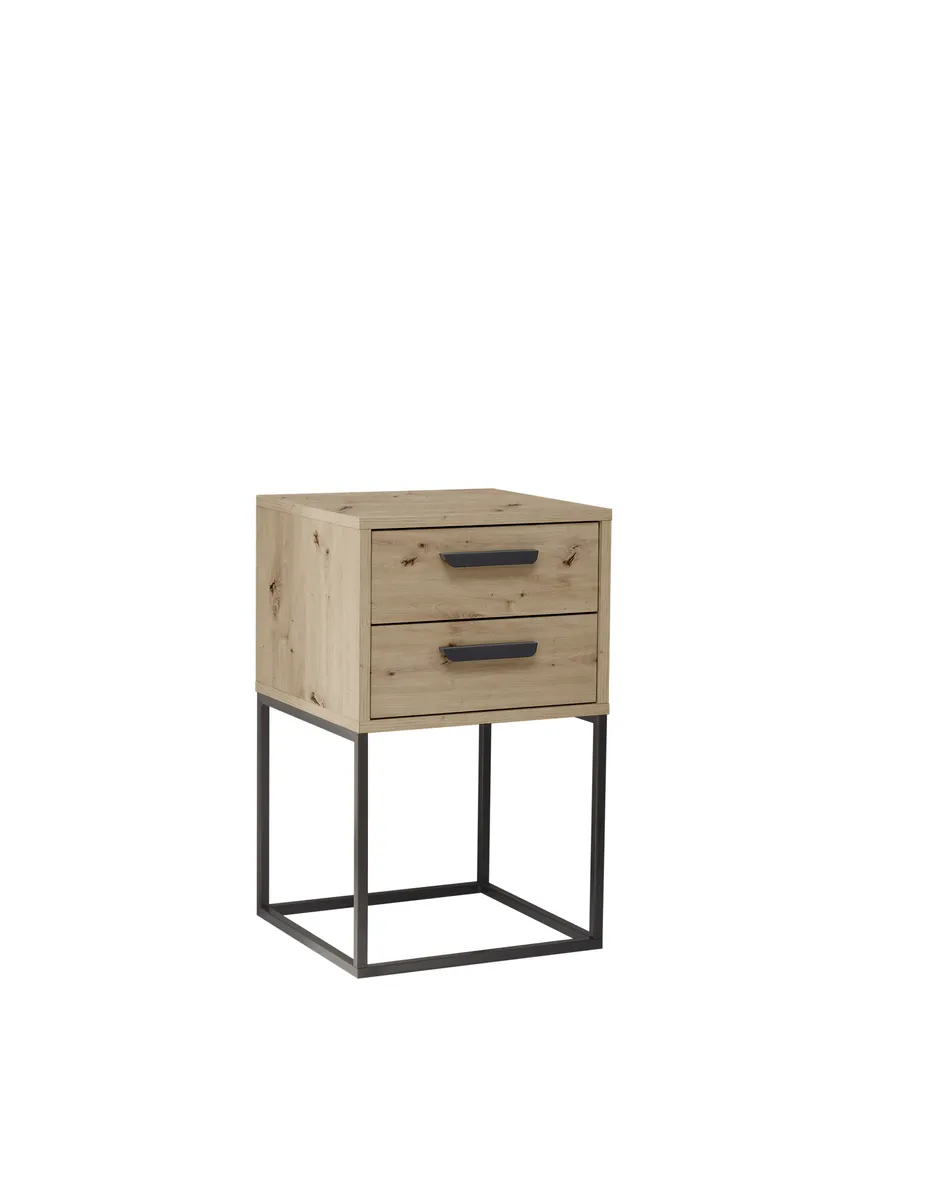 Nachtkonsole- Eiche Dekor