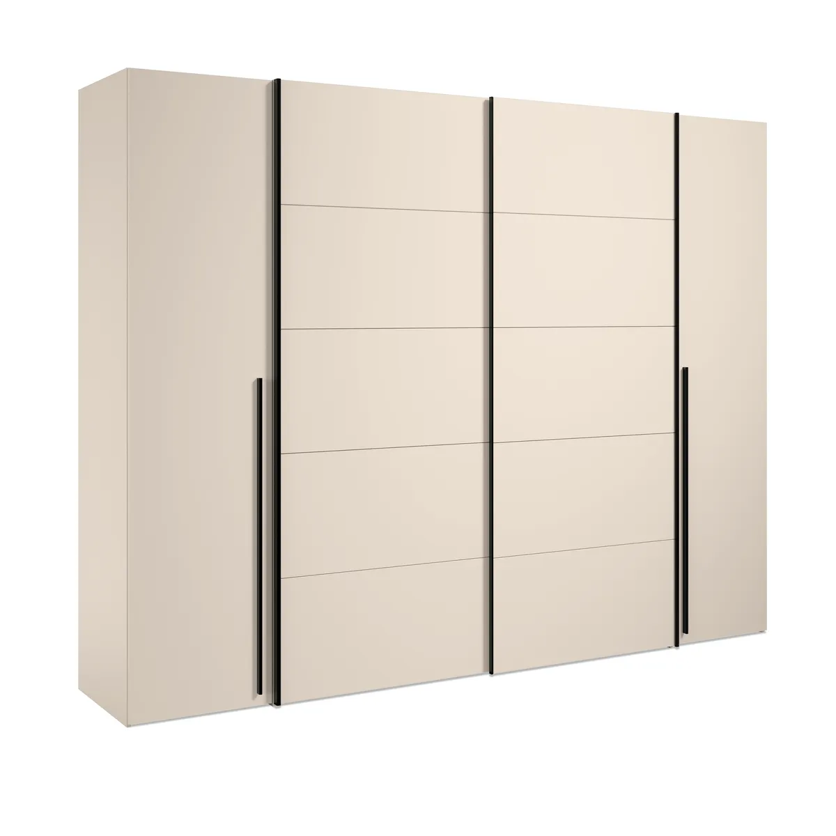  Schwebe-/Drehtürenschrank FAHDA- B ca. 270 cm, Sand