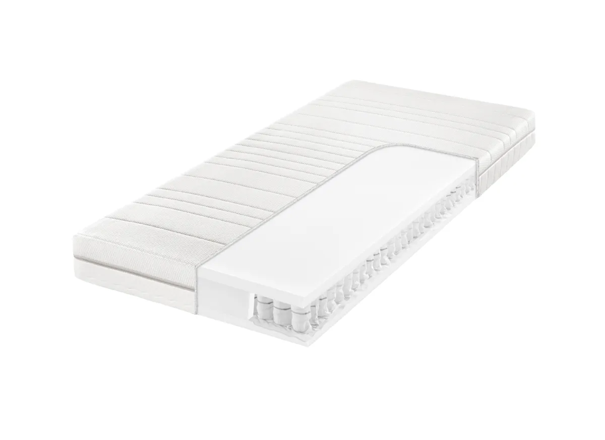 7-Zonen-Tonnentaschenfederkern-Matratze FIANN- Liegefläche ca. 140x200 cm, Hart