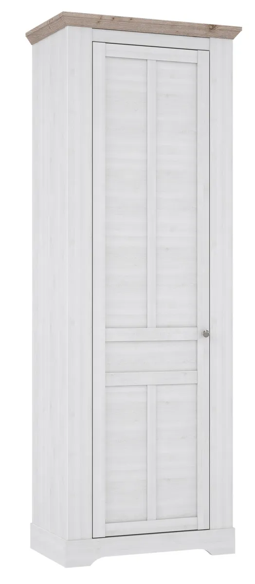 Garderobenschrank FALLA - Weiß, Eiche Dekor
